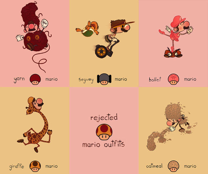 Rejected Mario Outfits