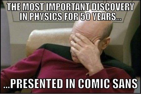 Facepalm Higgs-boson announcement 