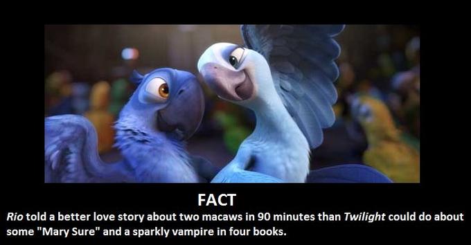 Blu and Jewel: A Way Better Love Story than Twilight
