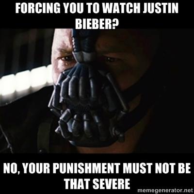 Your punishment must be more severe