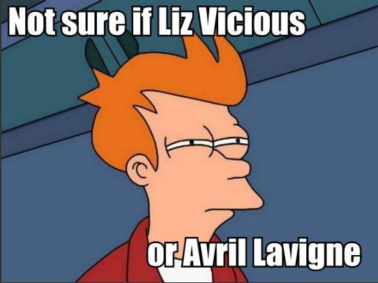 Not sure if Liz Vicious or Avril Lavigne