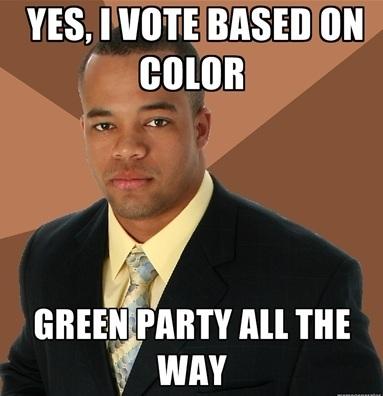Yes, I vote based on color