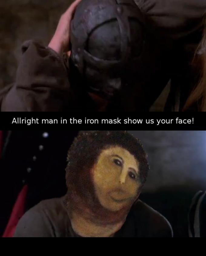 Jesus in the iron mask