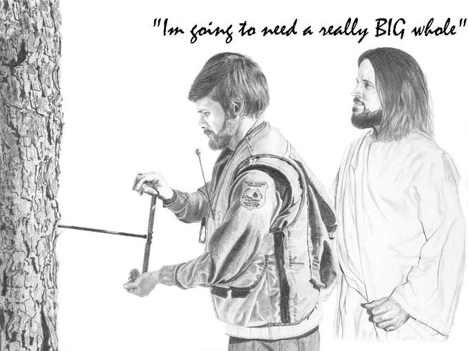 Jesus and Forest Ranger