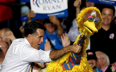 Romney Grabs Big Bird