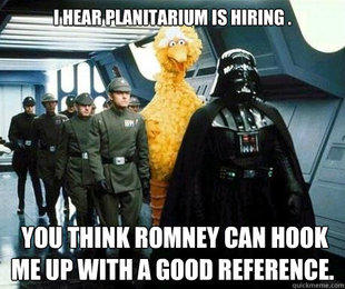 You Think Romney Can Hook Me Up with a Good Reference?