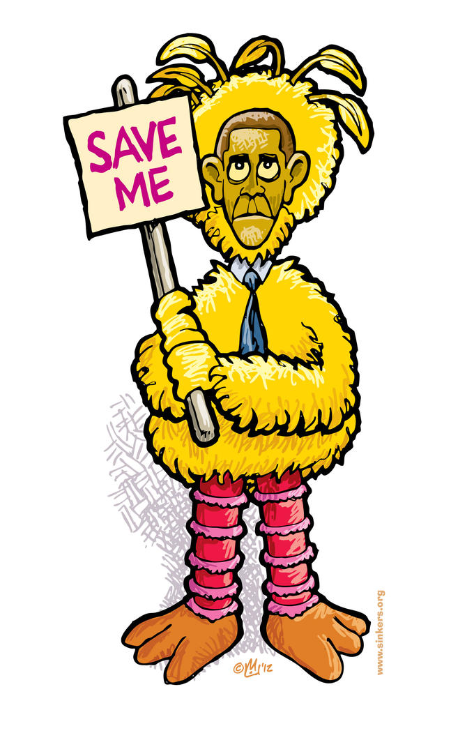 Big Bird Obama Save Me