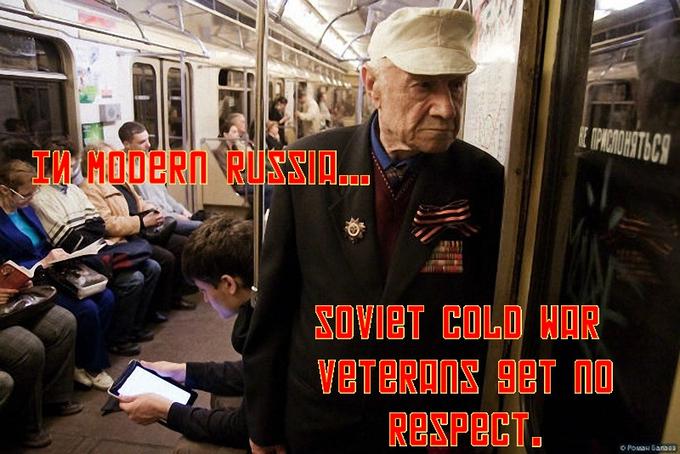 In Modern Russia, Soviet Cold War Veterans get no respect.