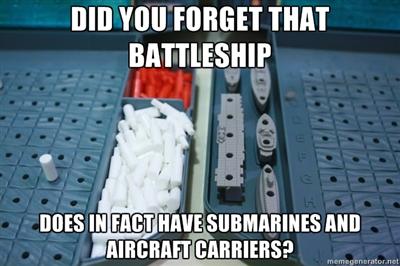 Battleship DOES have submarines and aircraft carriers