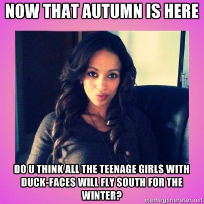 Duck Face Meme