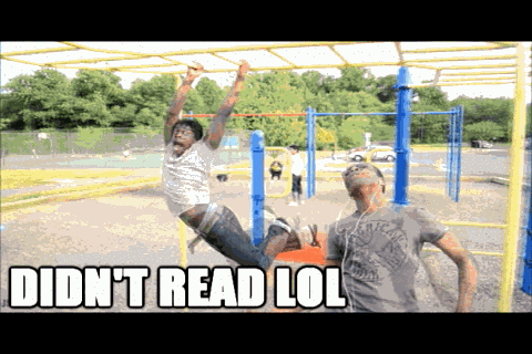 didn't read lol