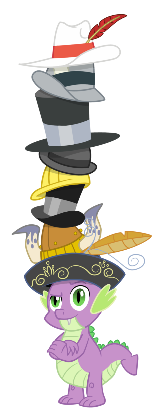 Spike's Towering Pillar of Hats