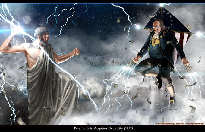 Ben Franklin vs. Zeus