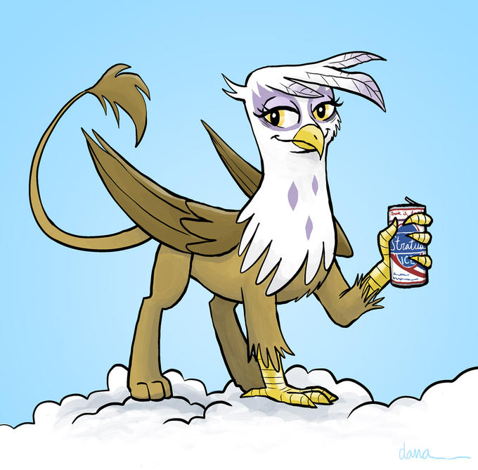 Gilda drinks Stratus Ice