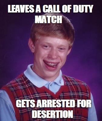 He went AWOL!