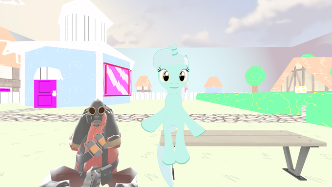Sitting Lyra meets Sitting Pyro