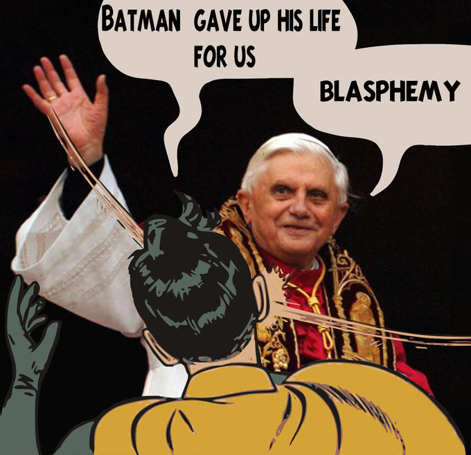 Pope Slapping Robin