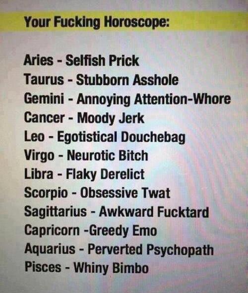 Your F*cking Horrorscope