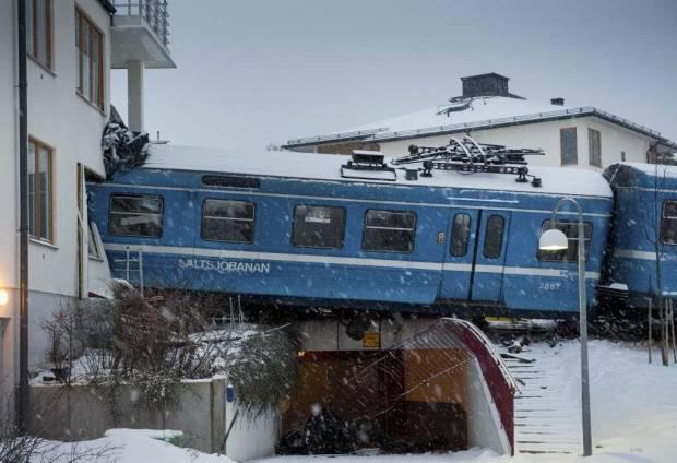 So a person from the train cleaning crew stole a train and this is where we found it.