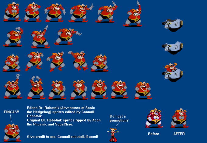 Edited Robotnik Sprite by ConnallRobotnik8
