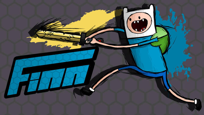 Finn Fighting is Magic Crossover Fan Art