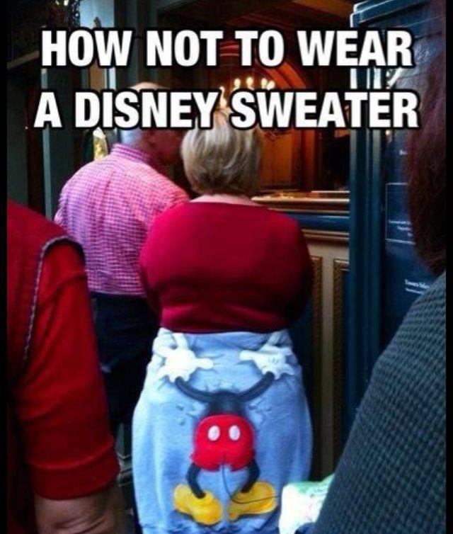 How Not To Wear A Disney Sweater Disney Know Your Meme