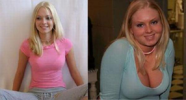 Cute Blonde Before And After