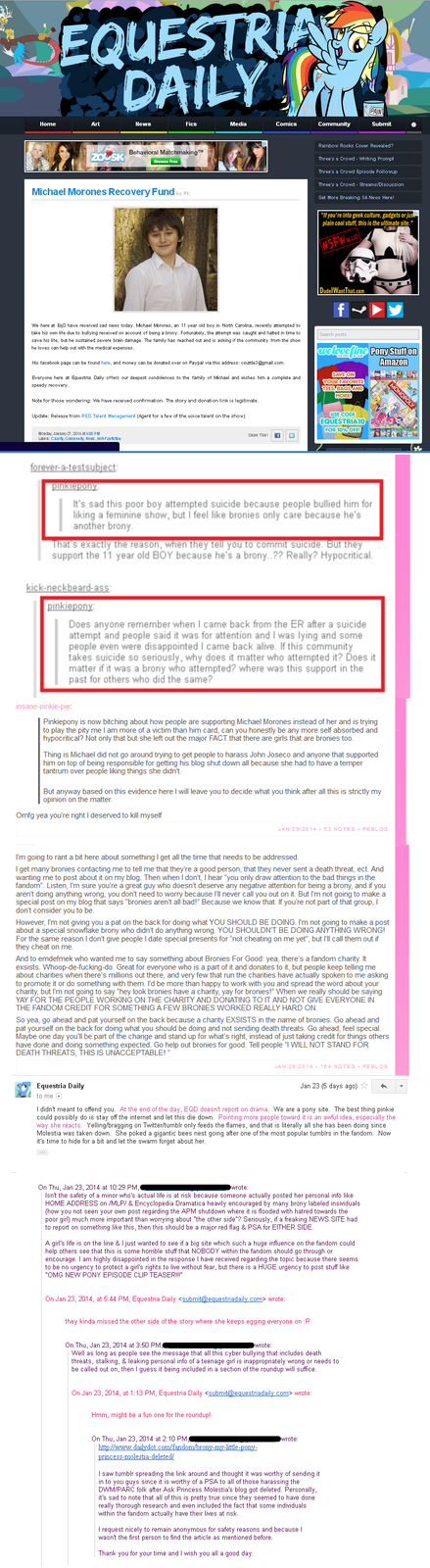 Pinkiepony's Michael Morones Posts