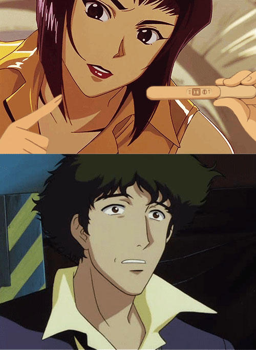 Anime Pregnancy Meme - Faye and Spike