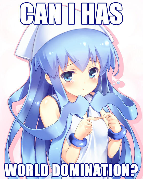 Pwetty pleeeeaaase? Squid Girl / Shinryaku! Ika Musume Know Your Meme