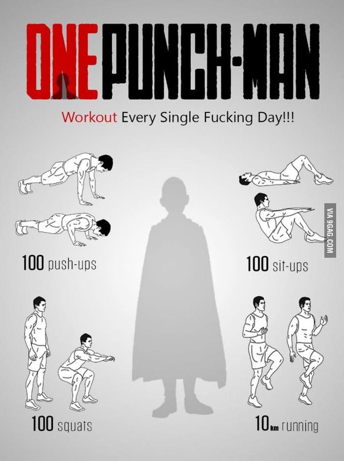 OnePunch Man workout! OnePunch Man Know Your Meme