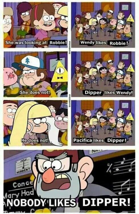 nobody likes dipper gravity falls know your meme ab3 nobody likes dipper gravity falls know your meme