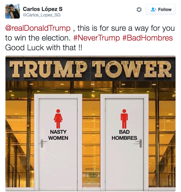 bathrooms bad hombres know your meme e56 bathrooms bad hombres know your meme