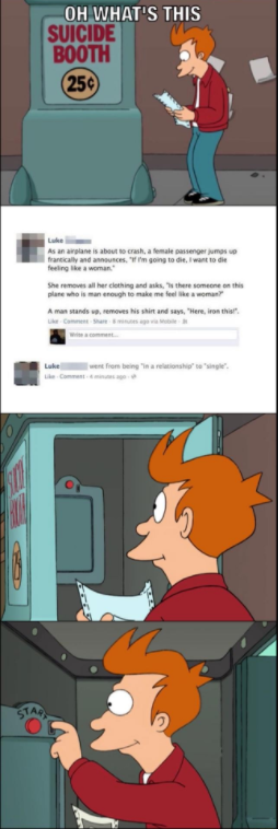 suicide booth meme reaction to bad joke of airplane crashing suicide booth meme reaction to bad joke of airplane crashing