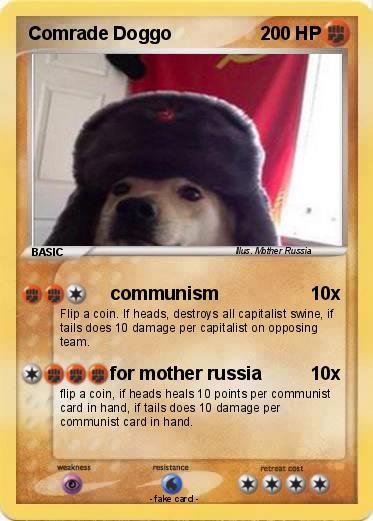 example funny meme of Comrade Doggo as a Pokemon Card example funny meme of Comrade Doggo as a Pokemon Card