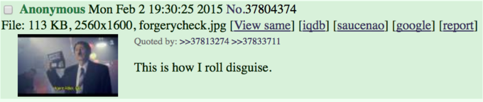 4chan user jokes that this is how he roles disguise - clip of Adolf Hitler FBI 4chan user jokes that this is how he roles disguise - clip of Adolf Hitler FBI