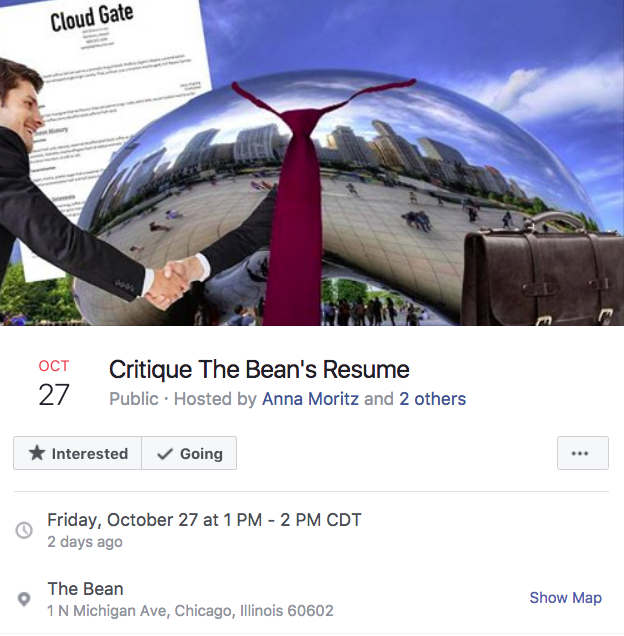 critique the bean's resume chicago bean facebook events know 2ad critique the bean's resume chicago bean facebook events know
