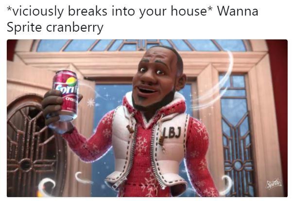 wanna sprite cranberry know your meme mighty viral lebron christmas 9