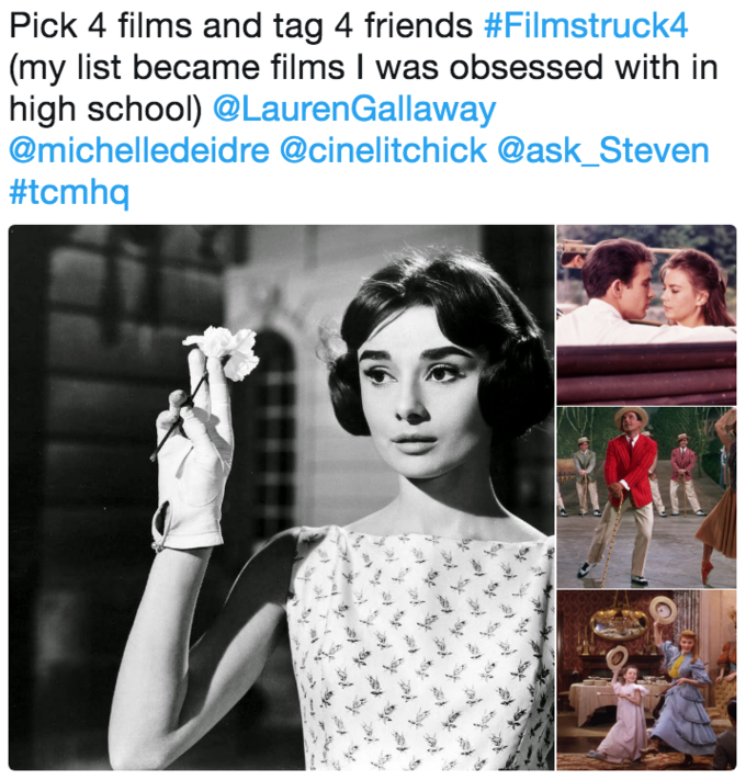 Pick 4 films and tag 4 friends #Filmstruck4 (my list became films I was obsessed with in high school) @LaurenGallaway @michelledeidre @cinelitchick @ask_Steven #tcmhq