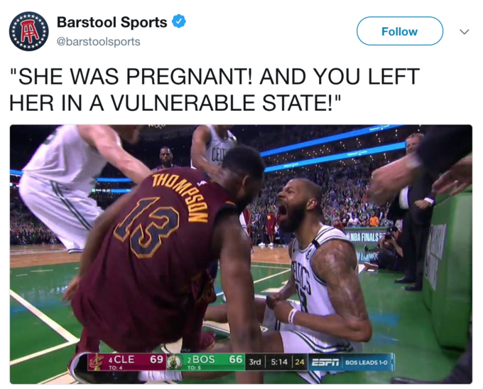 Barstool Marcus Morris Yelling at Tristan Thompson Know Your Meme