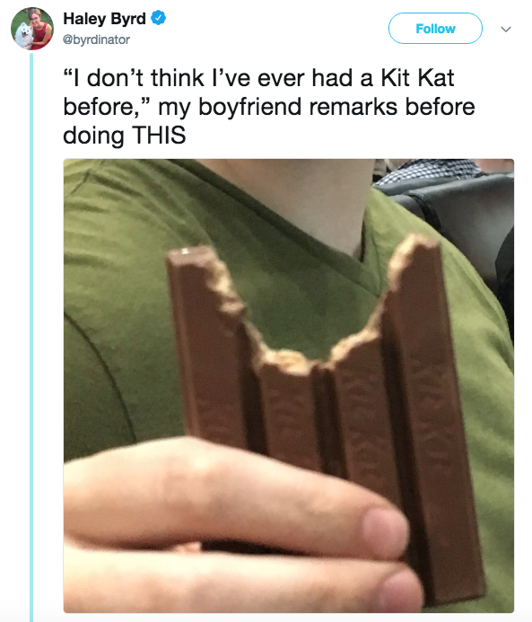 Bad BF Eating KitKats the Wrong Way Know Your Meme