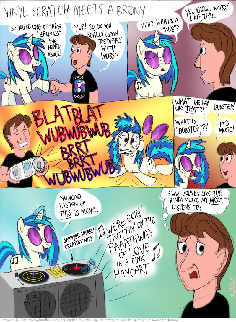 Vinyl Scratch meets a Brony DJ P0N3 / Vinyl Scratch Know Your Meme