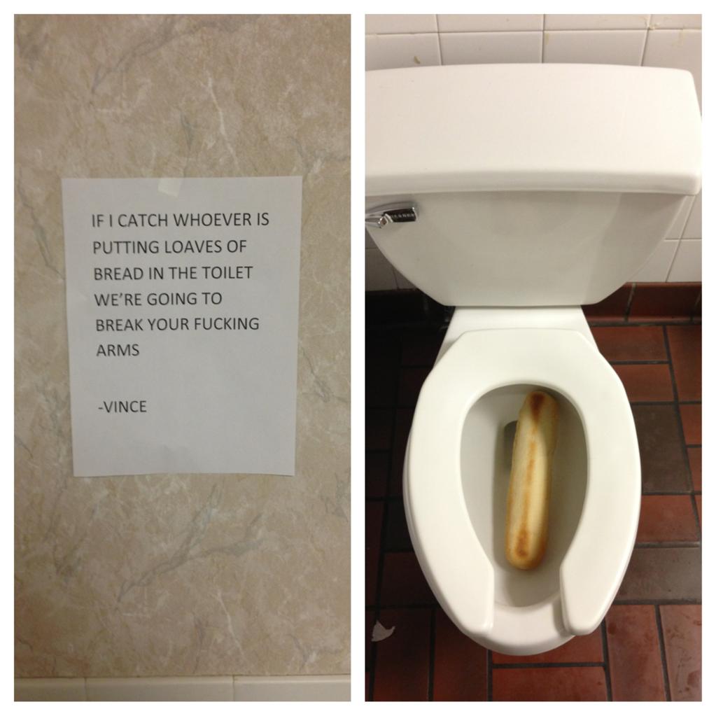 Bathroom Sign Meme loaf of bread in toilet | trolling | know your meme Bathroom Sign Meme loaf of bread in toilet | trolling | know your meme