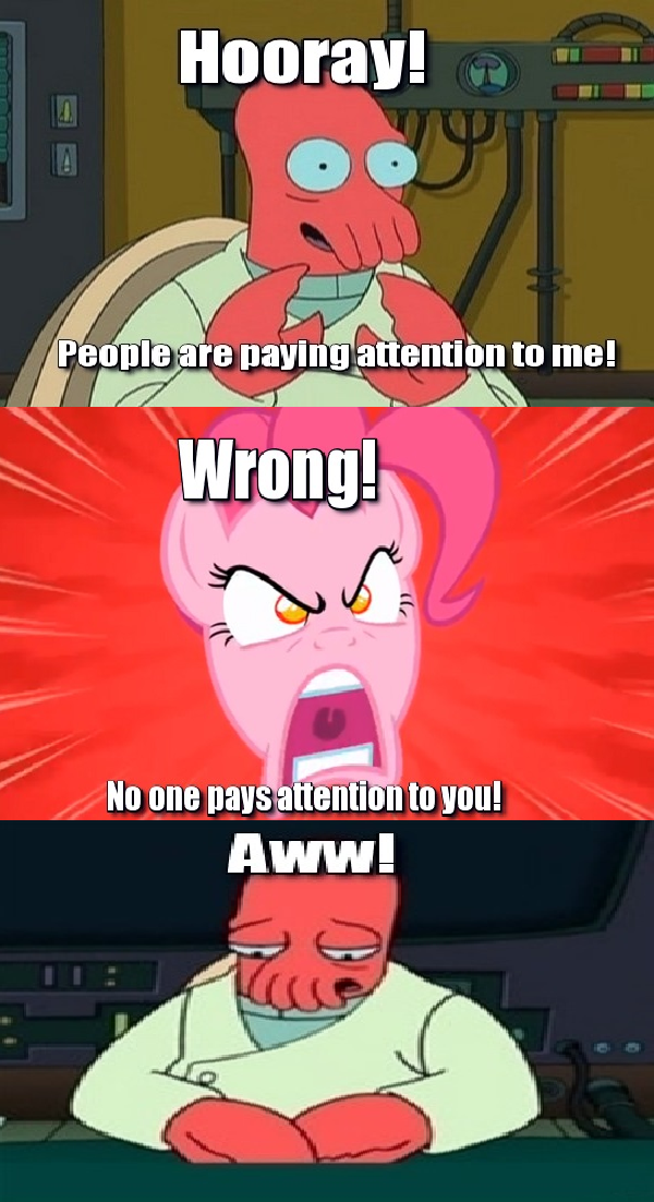 Pinkie Pie hurts Zoidberg's feelings. | My Little Pony: Friendship is