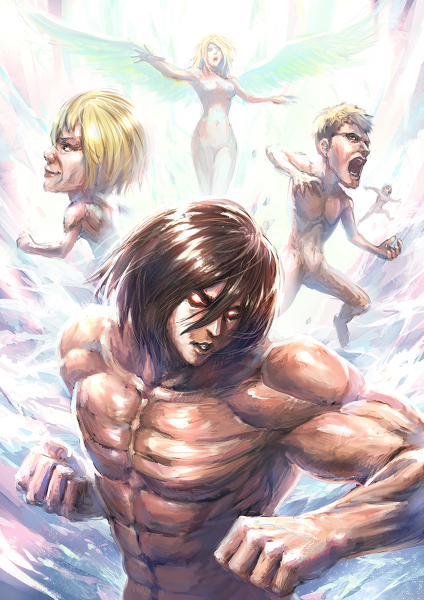 hahaha mikasa is a male titan why was annie a female titan then mikasa attack on titan titan form
