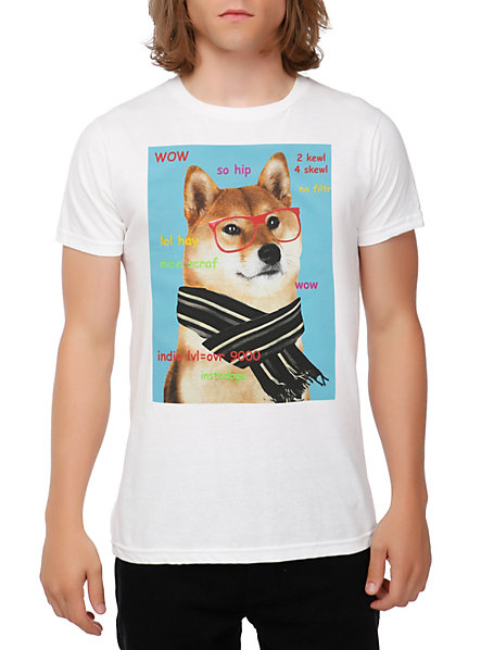 doge hipster slim fit t shirt from hot topic doge know your meme 513 doge hipster slim fit t shirt from hot topic doge know your meme