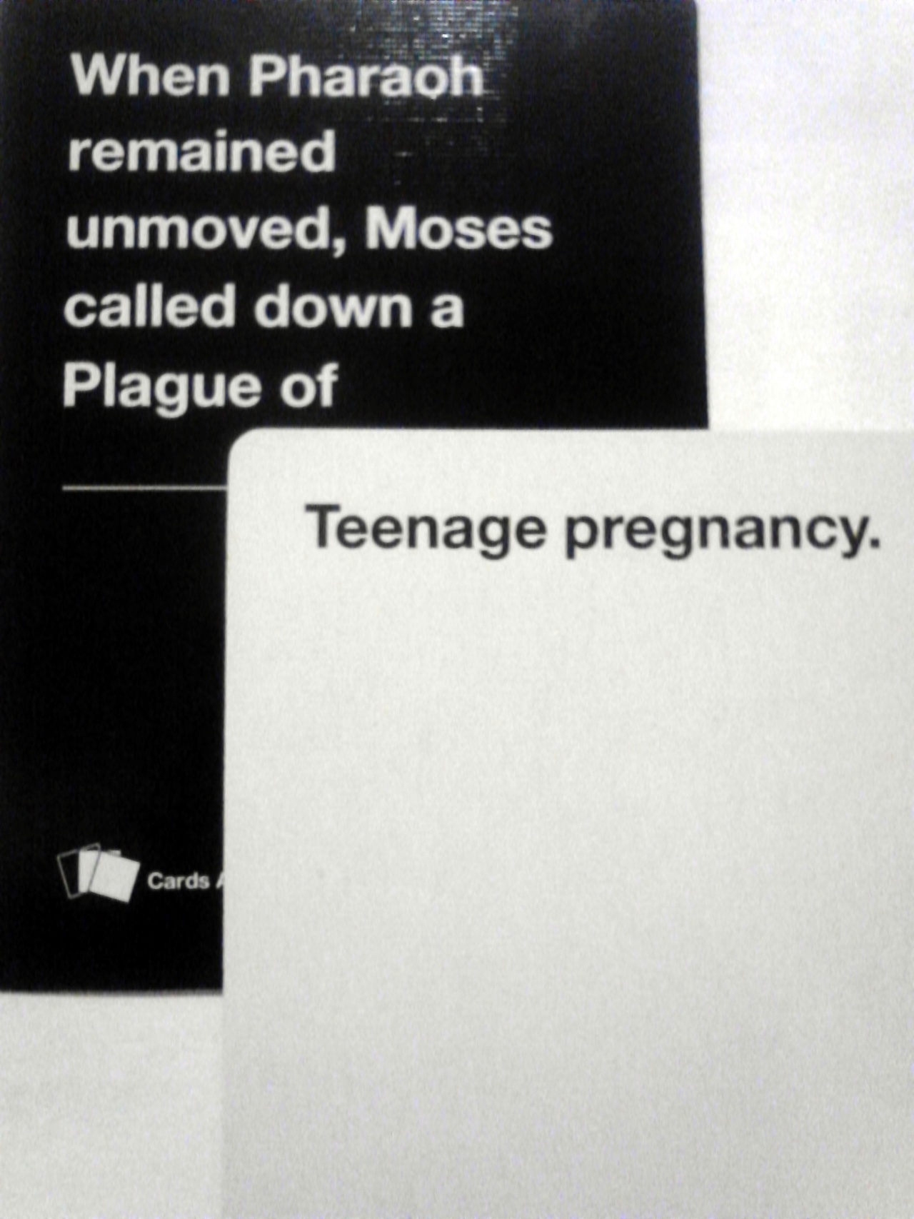 moses, why?! cards against humanity know your meme c2f moses, why?! cards against humanity know your meme