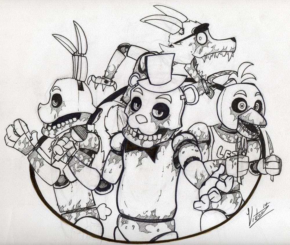 Gambar Freddy Fazbear Pizza Happy Family Nights Coloring Pages Di Rebanas Rebanas