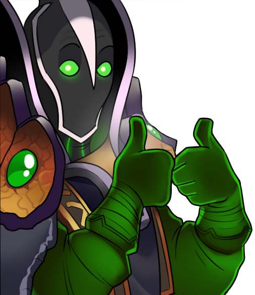 Rubick MOBA Thumbs up Rubick MOBA Thumbs up