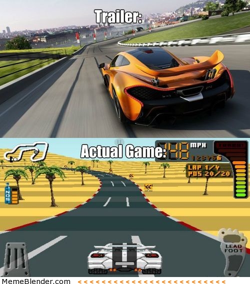 Trailer vs. Game Video Game Logic Know Your Meme